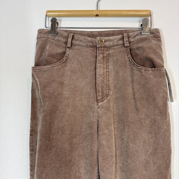 Brown Corduroy Joggers Pants Small - Picture 5 of 12
